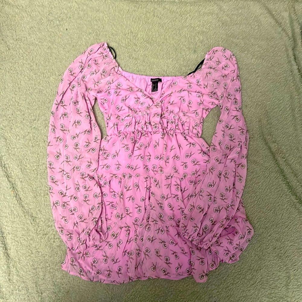 2 layers floral dress!!